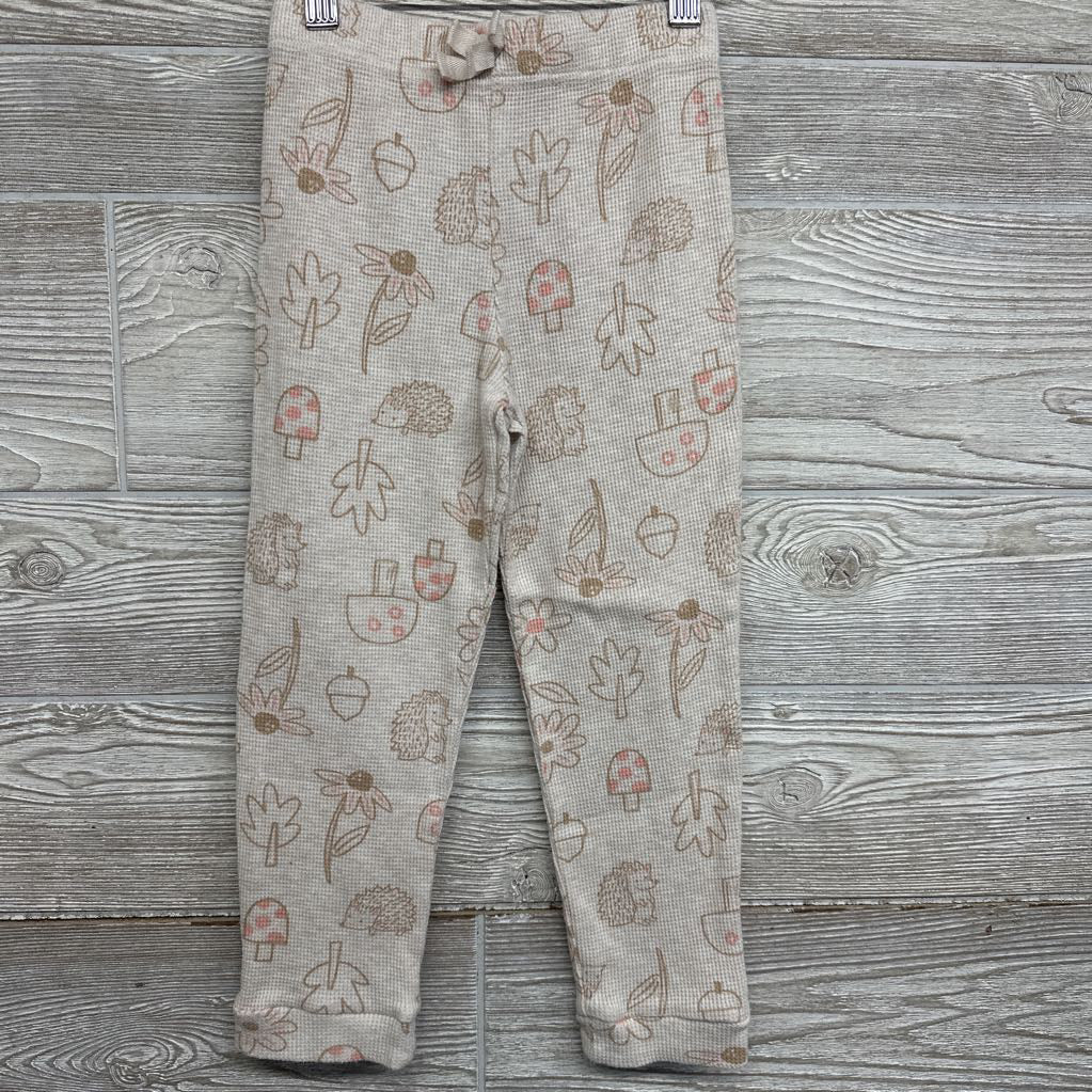 Waffle Knit Pants Flowers, Acorns & Mushrooms 5t