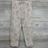 Waffle Knit Pants Flowers, Acorns & Mushrooms 5t