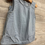 Denim Tank & Shorts Eyelet Hem 5t