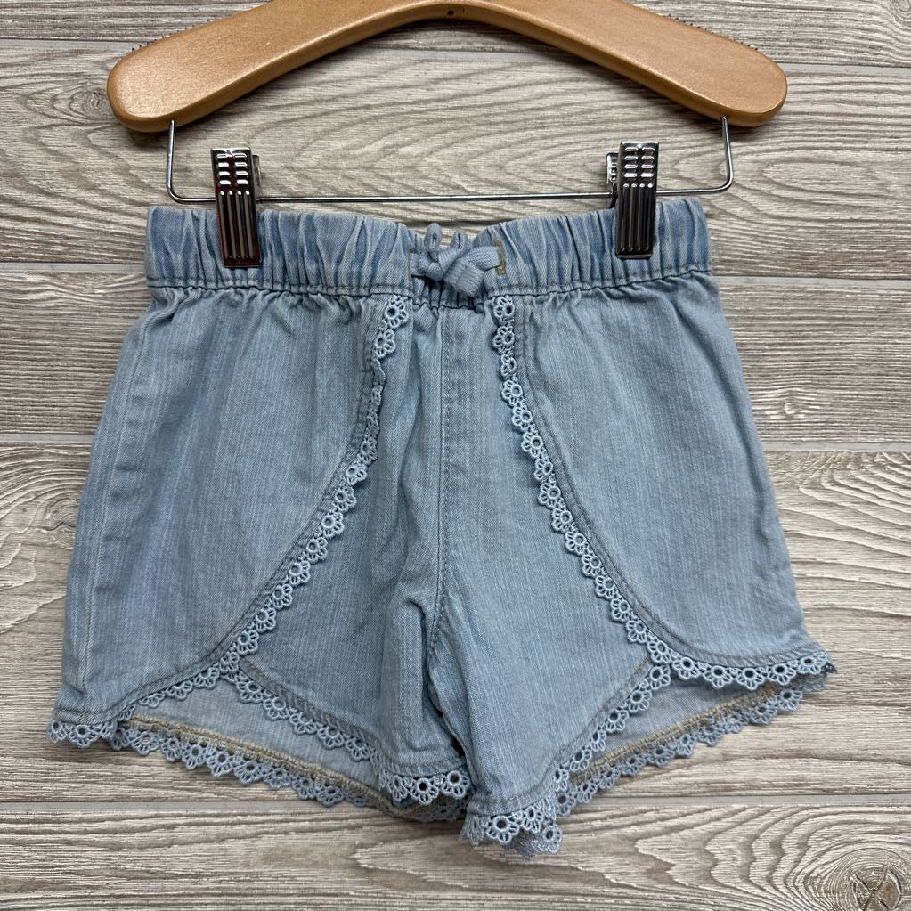 Denim Tank & Shorts Eyelet Hem 5t