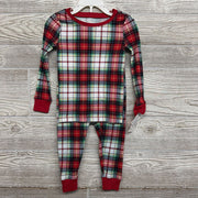 NEW Plaid 2 Pc Pj 3t