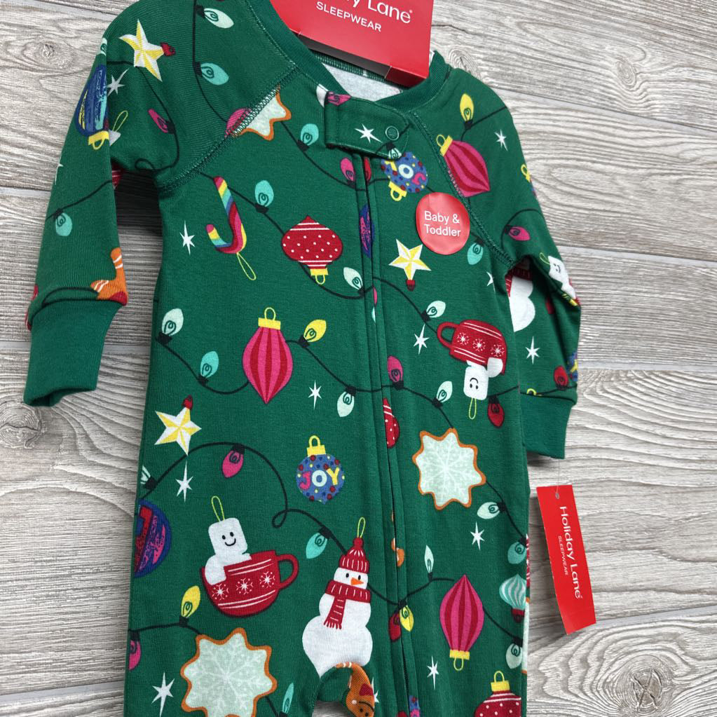 NEW Christmas Lights & Ornaments Sleeper 3-6M