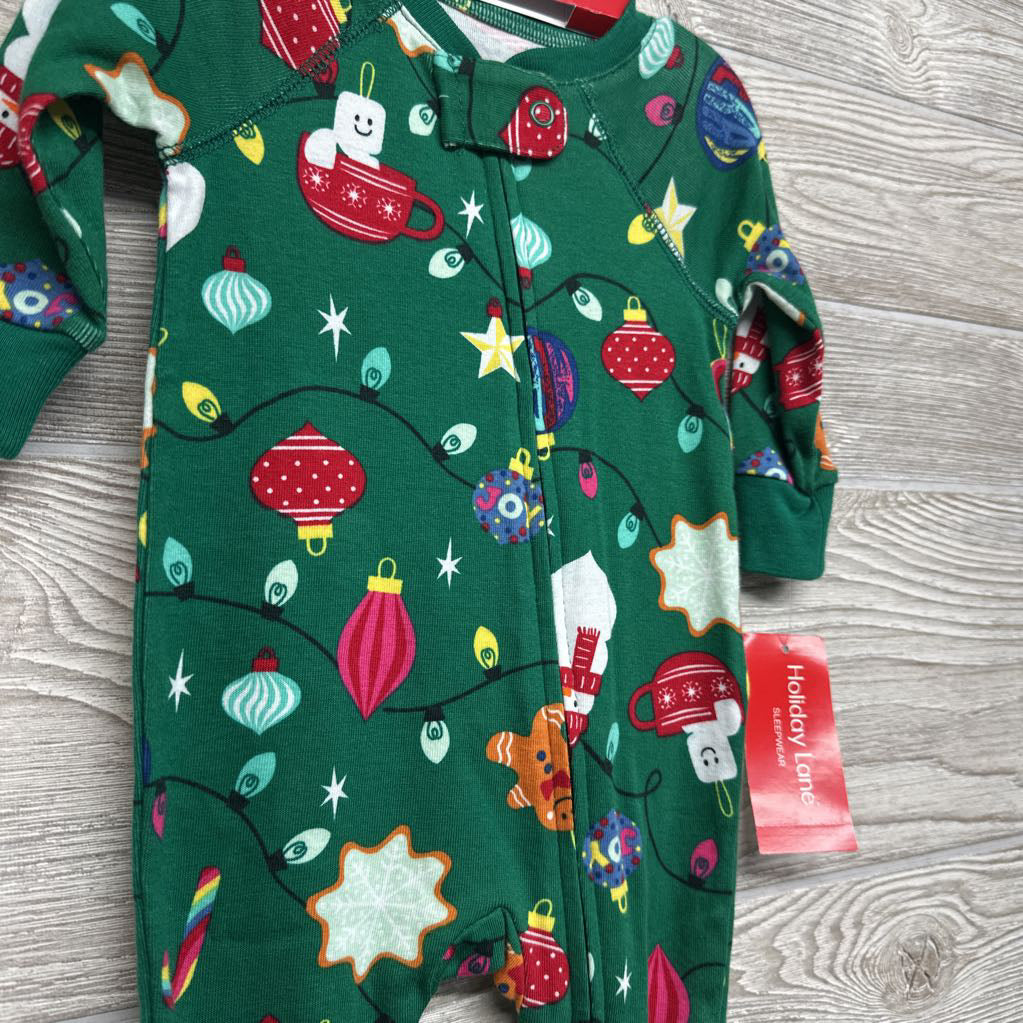 NEW Christmas Lights & Ornaments Sleeper 0-3M