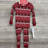 NEW Merry Christmas Nordic Print 2 Pc Pj 24M