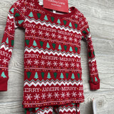 NEW Merry Christmas Nordic Print 2 Pc Pj 24M