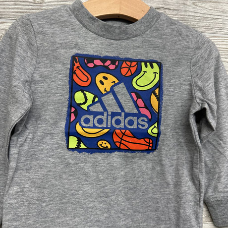 LS Shirt Smiley Faces & Logo 2t