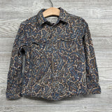 Paisley Button Up Western Pearl Snap Shirt 3t