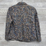 Paisley Button Up Western Pearl Snap Shirt 3t