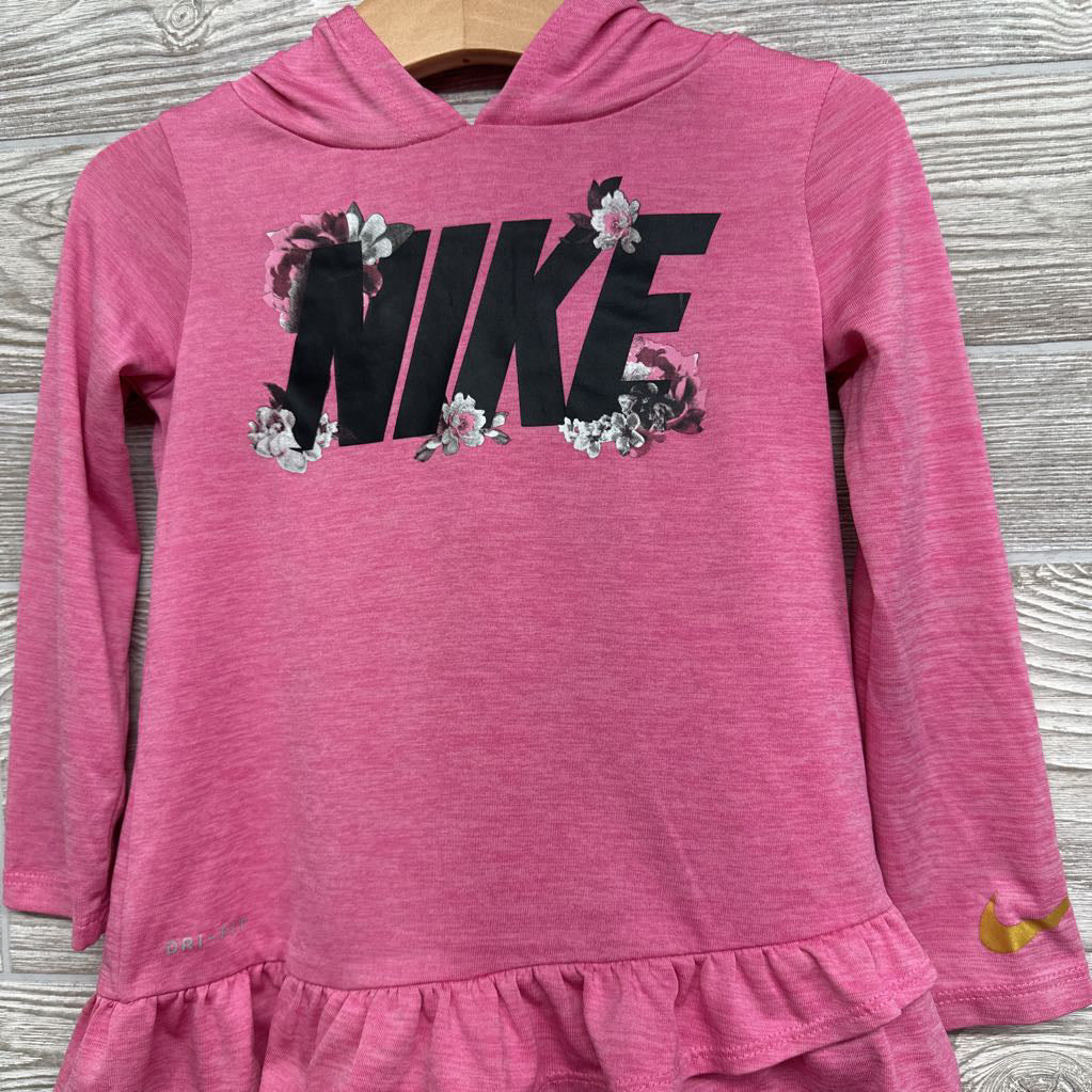 Active Peplum Shirt Logo & Flowers 3t