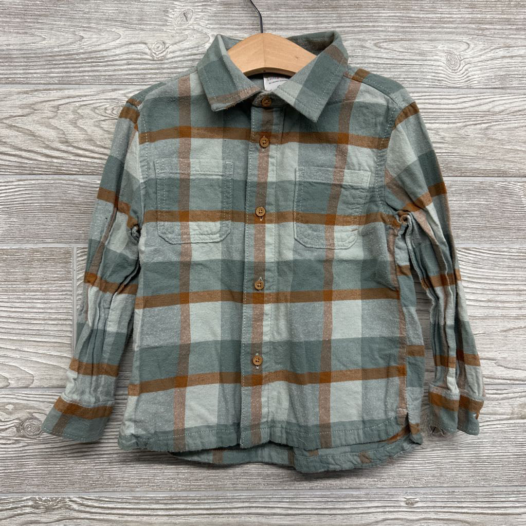 Flannel Button Up Shirt 4t