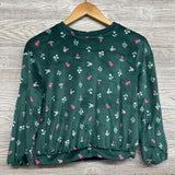 Plush Sweatshirt Flowers 10-12