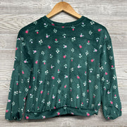 Plush Sweatshirt Flowers 10-12