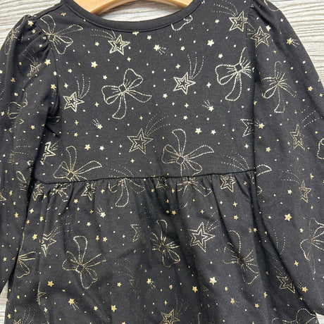 LS Dress Bows & Stars 3t