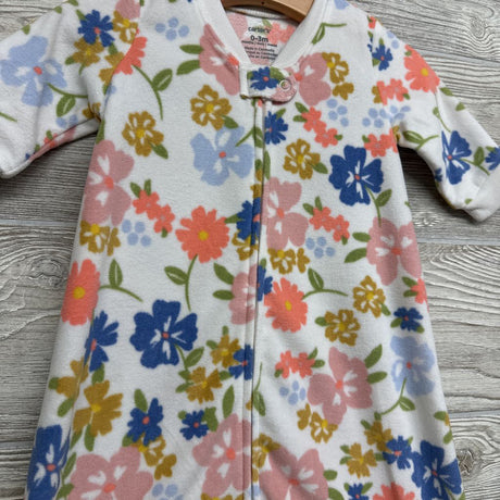 Fleece Sleep Sack Flowers 0-3M