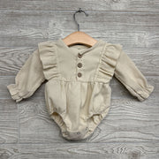 Ribbed Bodysuit W/ Ruffles 6-9M