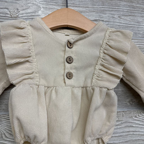 Ribbed Bodysuit W/ Ruffles 6-9M