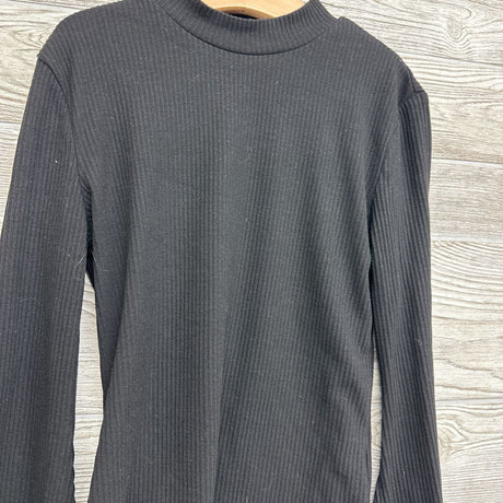 Ribbed Mock Neck Shirt W/ Bell Sleeves 11-12