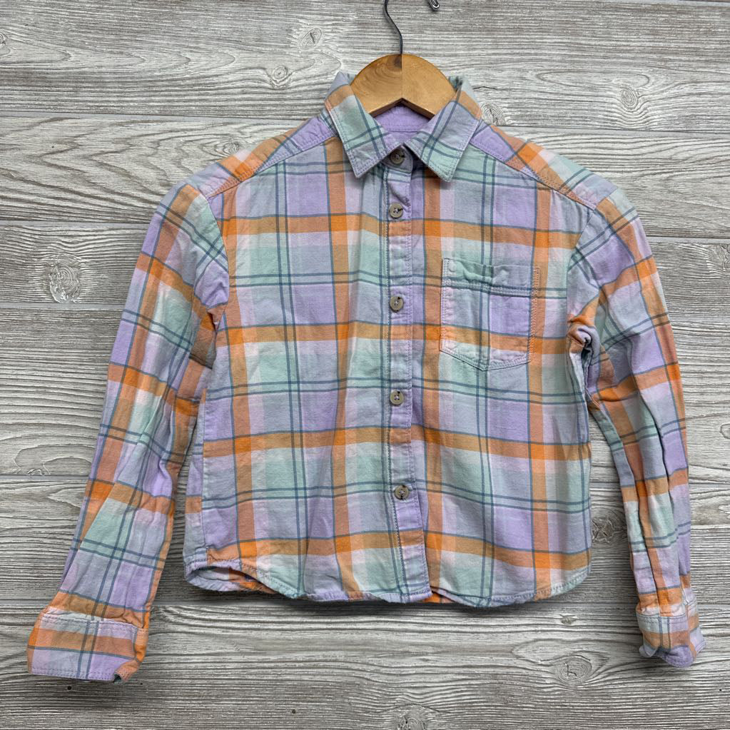 Flannel Button Up Shirt 7-8