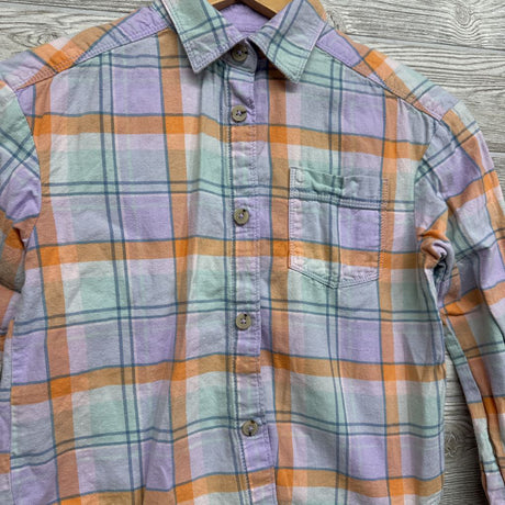 Flannel Button Up Shirt 7-8