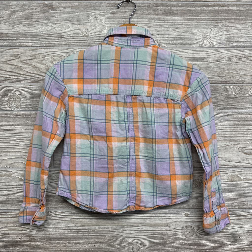 Flannel Button Up Shirt 7-8