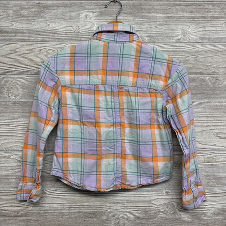 Flannel Button Up Shirt 7-8