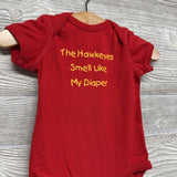 Bodysuit The Hawkeyes Smell Like My Diaper 6M