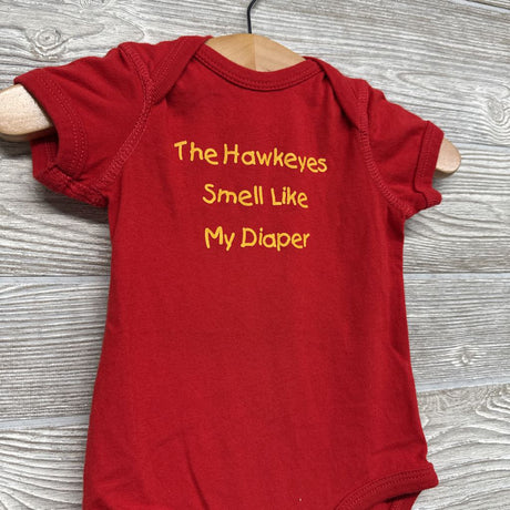 Bodysuit The Hawkeyes Smell Like My Diaper 6M