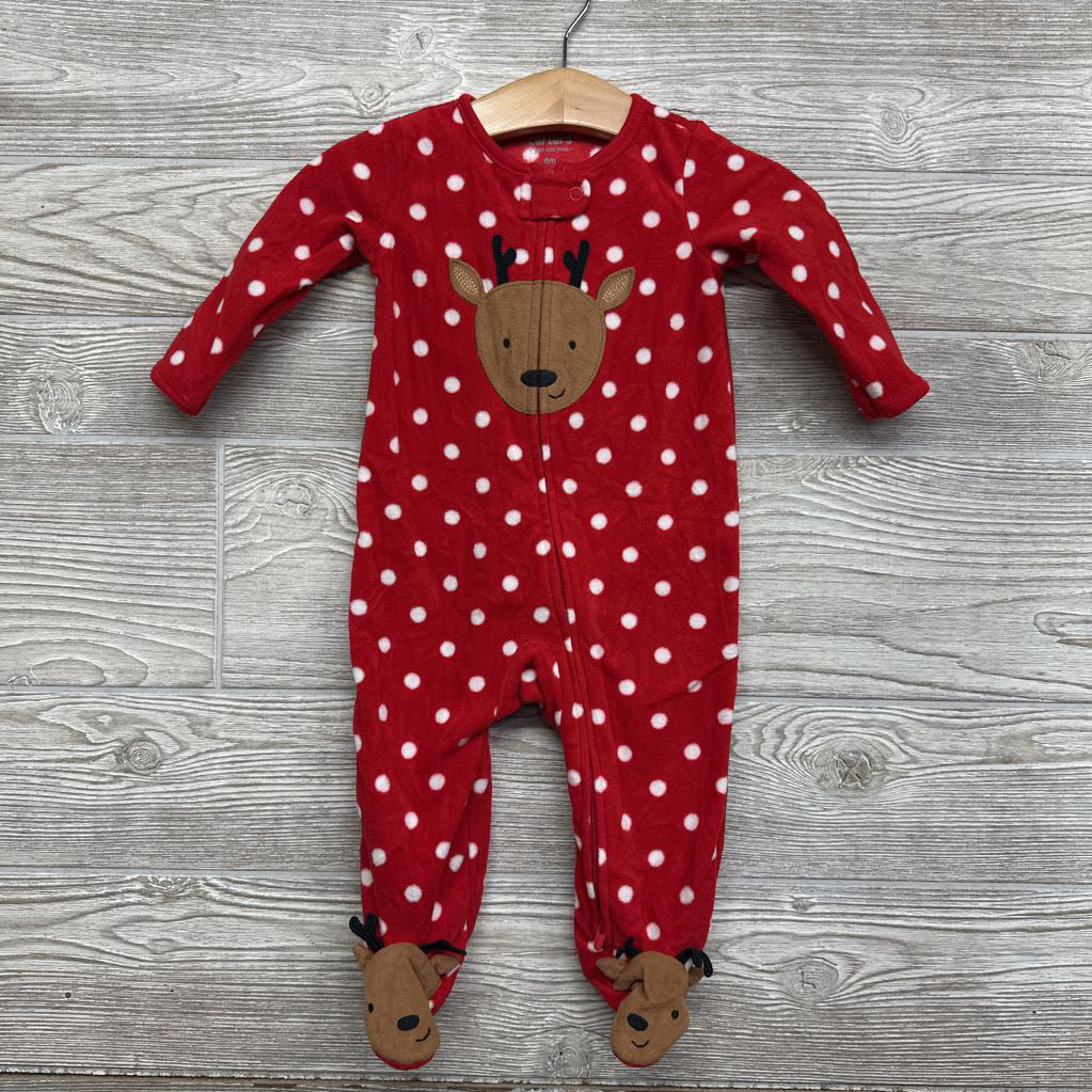 Blanket Sleeper Reindeer & Polka Dots6M