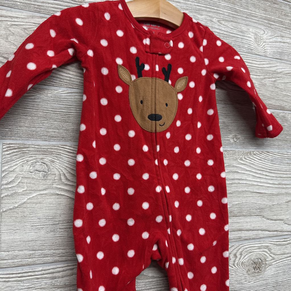 Blanket Sleeper Reindeer & Polka Dots6M
