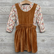 Ribbed Jumper W/ Ribbed LS Floral Shirt 24M