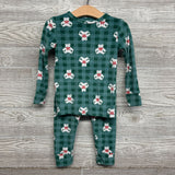 Plush 2 Pc Pj Gingham & Bears 3t