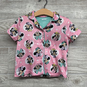 Button Up 2 Pc Pj Minnie Mouse 3t