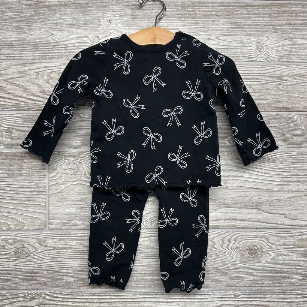 Lettuce Trim Shirt Bows & Pants 6-9M