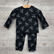 Lettuce Trim Shirt Bows & Pants 6-9M