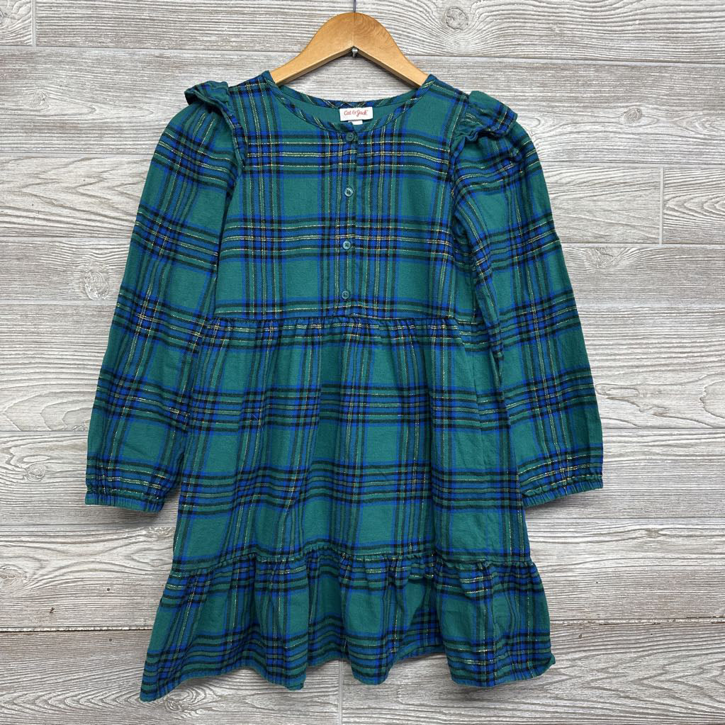 Plaid Peplum Dress 10-12