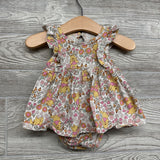 Bodysuit Dress Flowers & Winnie The Pooh 6M