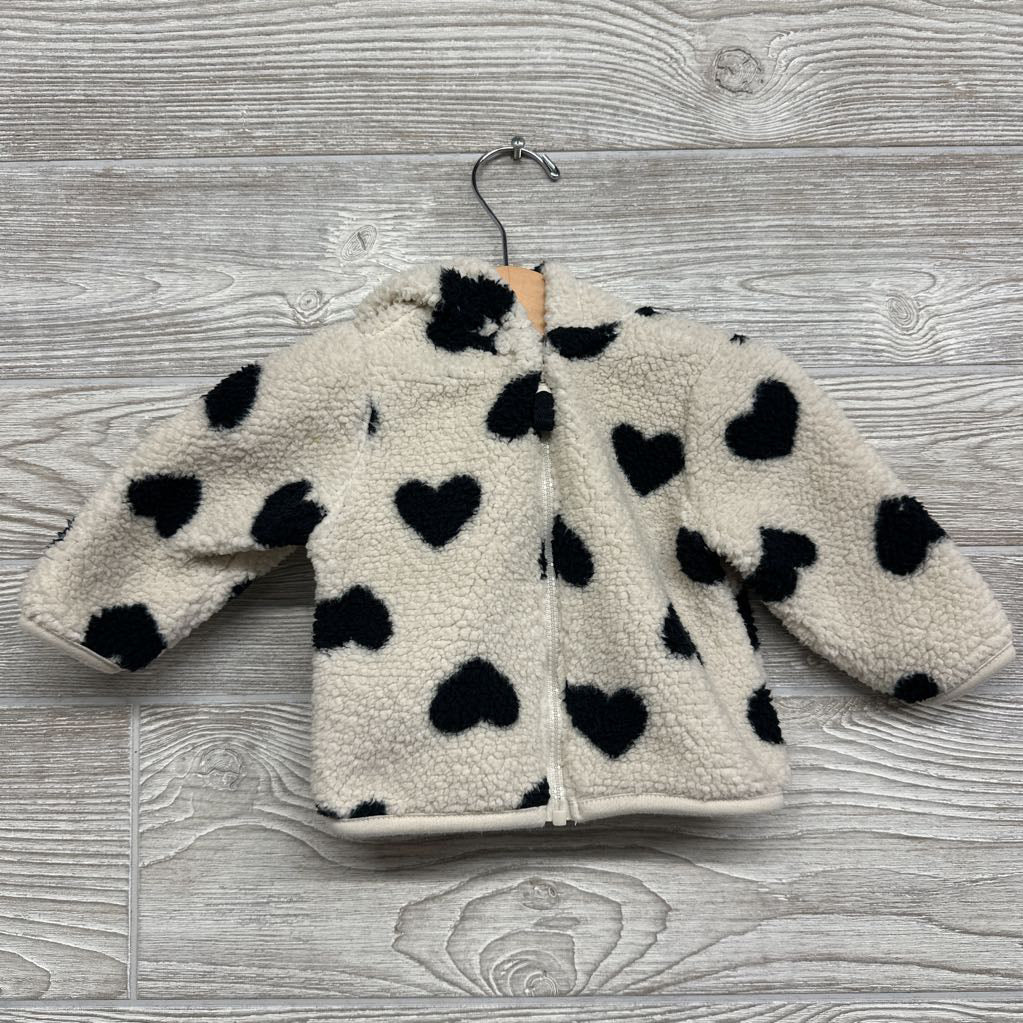 Sherpa Jacket Hearts 0-3M
