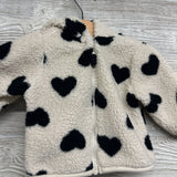 Sherpa Jacket Hearts 0-3M