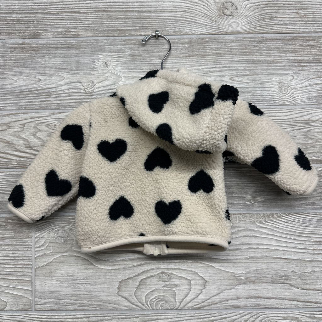 Sherpa Jacket Hearts 0-3M