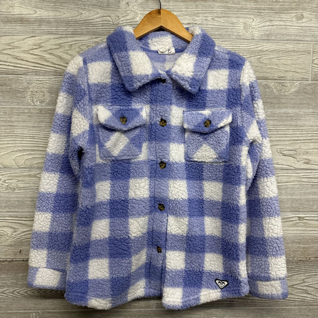 Gingham Sherpa Button Up Shirt 14-16