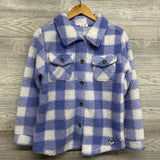 Gingham Sherpa Button Up Shirt 14-16