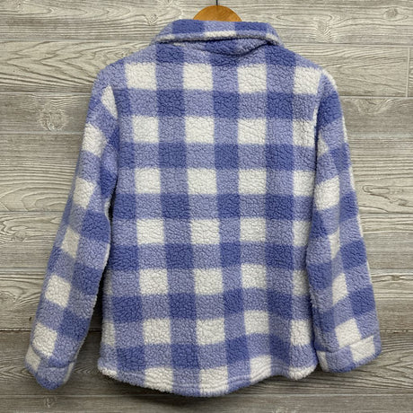 Gingham Sherpa Button Up Shirt 14-16