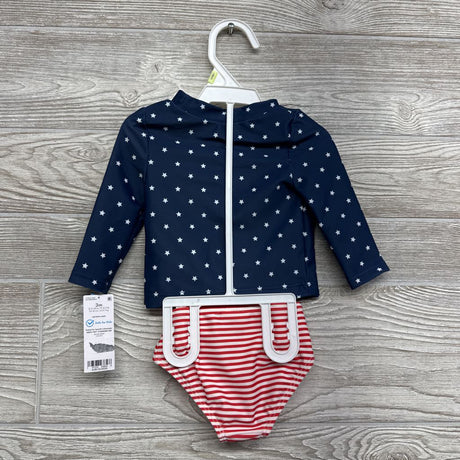 NEW 2 Pc Swimsuit Stars & Stripes 3M