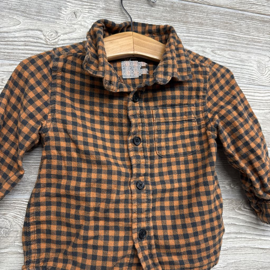 Gingham Button Up Shirt 12M