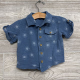 Gauze SS Button Up Shirt Suns 12M