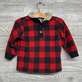 Fleece Gingham Pullover 18M