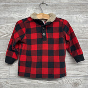 Fleece Gingham Pullover 18M