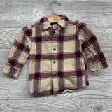 Flannel Plaid Button Up Shirt 12M