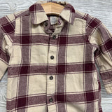 Flannel Plaid Button Up Shirt 12M