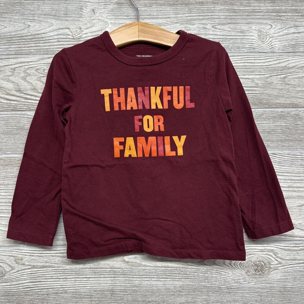 LS Shirt Thankful For Family 3t